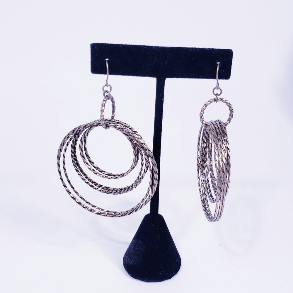 Brass Plated Hoop Earrings